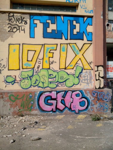 Graffiti Wall in Schiltigheim - Photo by strasbourgraffiti - GHB, JONES, IDFIX (2014)