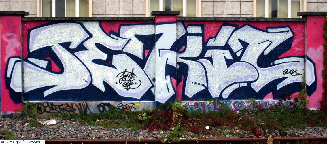 Graffiti Wall - Photo by strasbourgraffiti - Jekil, strasbourg, graffiti (2008)