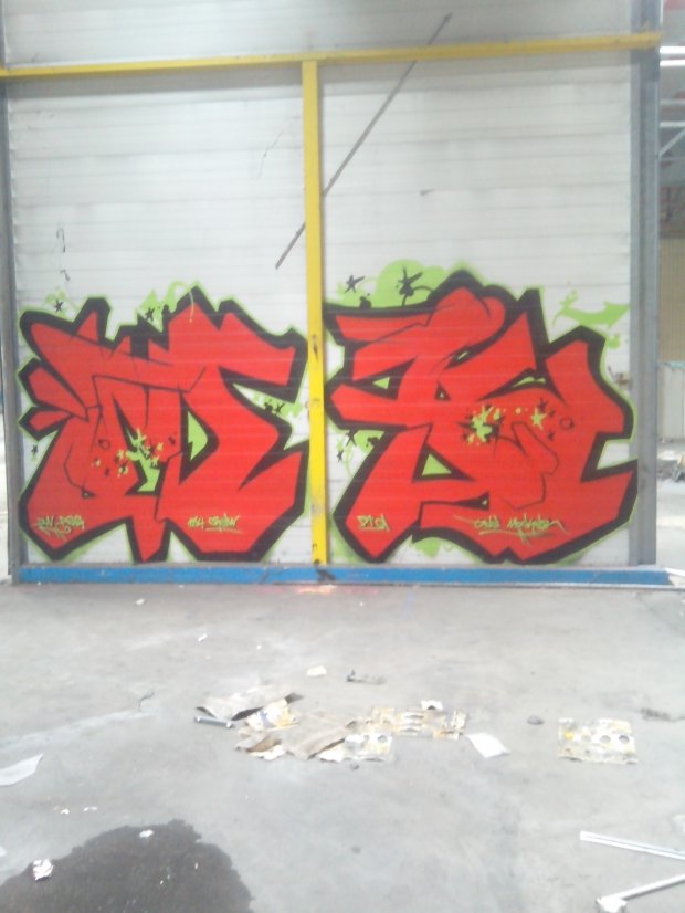 Graffiti Wall in Schiltigheim - Photo by strasbourgraffiti - mk, maker, 184 (2014)