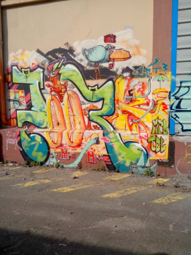 Graffiti Wall - Photo by strasbourgraffiti - qmrk, strasbourg, graffiti (2014)