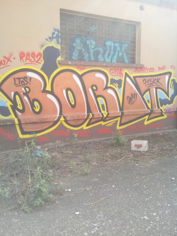 Graffiti Bombing in Schiltigheim - Photo by strasbourgraffiti - Borat, strasbourg, graffiti (2014)