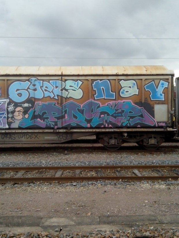 Graffiti Train in Mundolsheim - Photo by strasbourgraffiti - fret, trains, 69ers