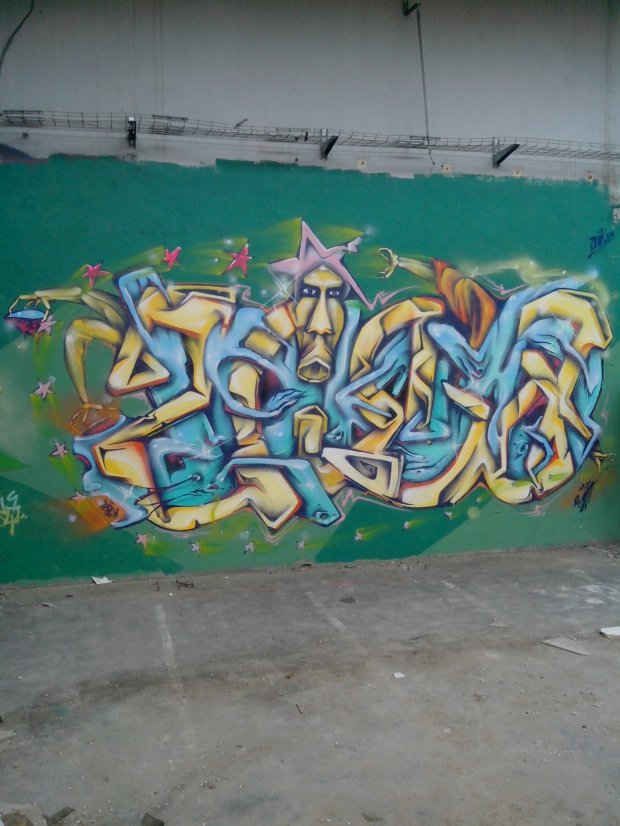 Graffiti Wall in Schiltigheim - Photo by strasbourgraffiti - berns, dgf, strasbourg (2014)