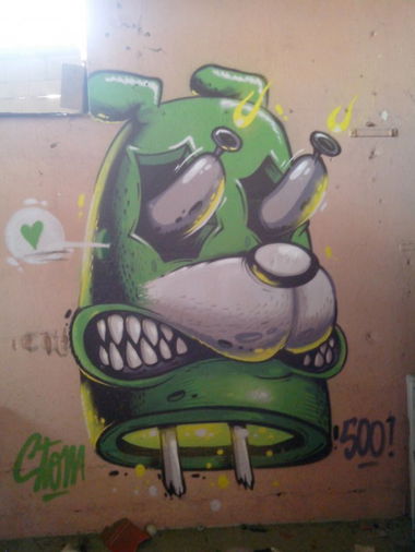 Graffiti Street Art in Schiltigheim - Photo by strasbourgraffiti - Stom500, strasbourg, streetart (2014)