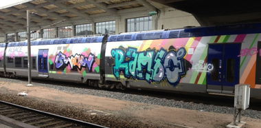 Graffiti Train in Strasbourg - Photo by strasbourgraffiti - Bwow, Rambo, trains (2013)