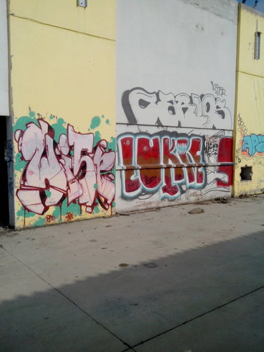 Graffiti Wall in Schiltigheim - Photo by strasbourgraffiti - wise, carlos, strasbourg (2013)