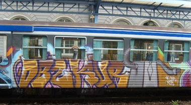 Graffiti Train - Photo by strasbourgraffiti - Obzcur