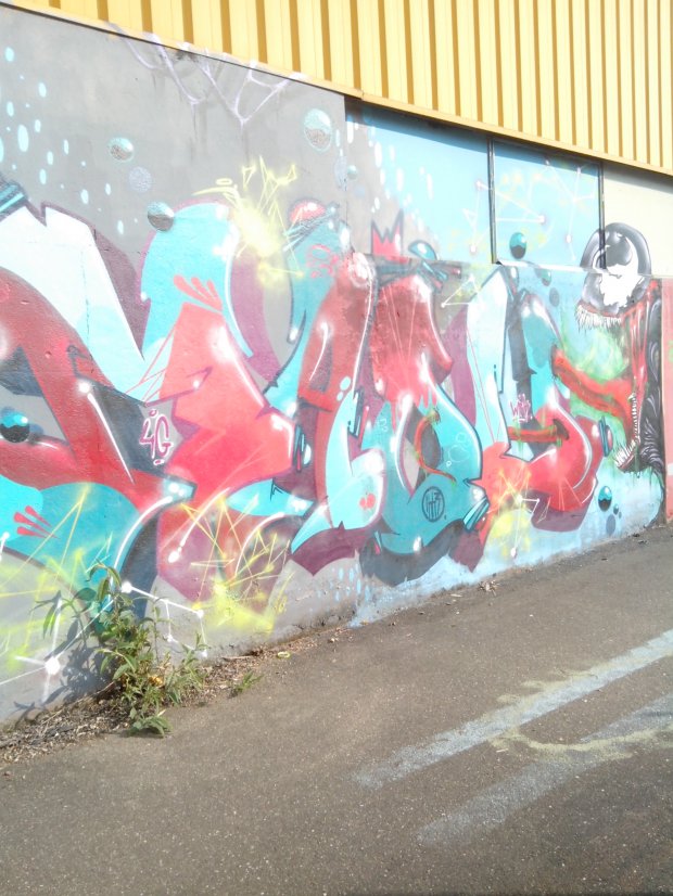 Graffiti Wall in Schiltigheim - Photo by strasbourgraffiti - TBL, MAOU, 4G (2014)