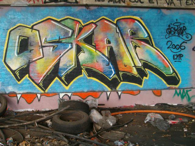 Graffiti Wall - Photo by strasbourgraffiti - Oskar, strasbourg (2006)