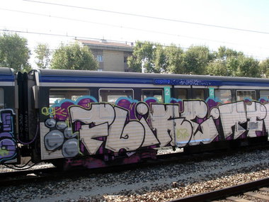 Graffiti Train - Photo by strasbourgraffiti - Flike, tfg, strasbourg
