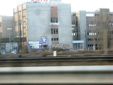 Graffiti Bombing in Schiltigheim - Photo by strasbourgraffiti - aspo, pixel, 7
