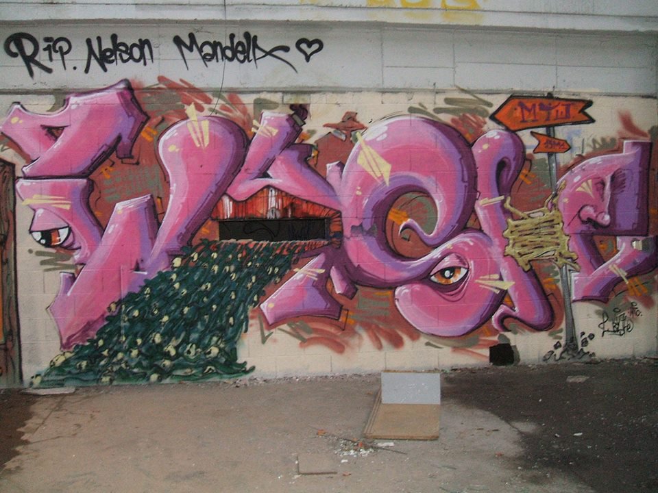 Graffiti Wall - Photo by strasbourgraffiti - wash, mma, strasbourg (2014)