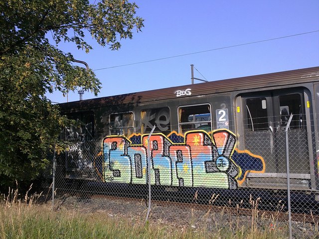 Graffiti Train - Photo by strasbourgraffiti - strasbourg, borat, trains