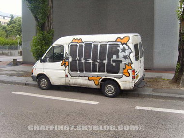 Graffiti Bombing - Photo by strasbourgraffiti