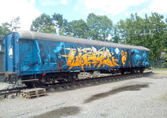 Graffiti Train in Lahr - Photo by strasbourgraffiti