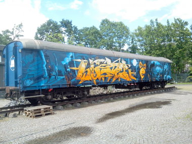 Graffiti Train in Lahr - Photo by strasbourgraffiti