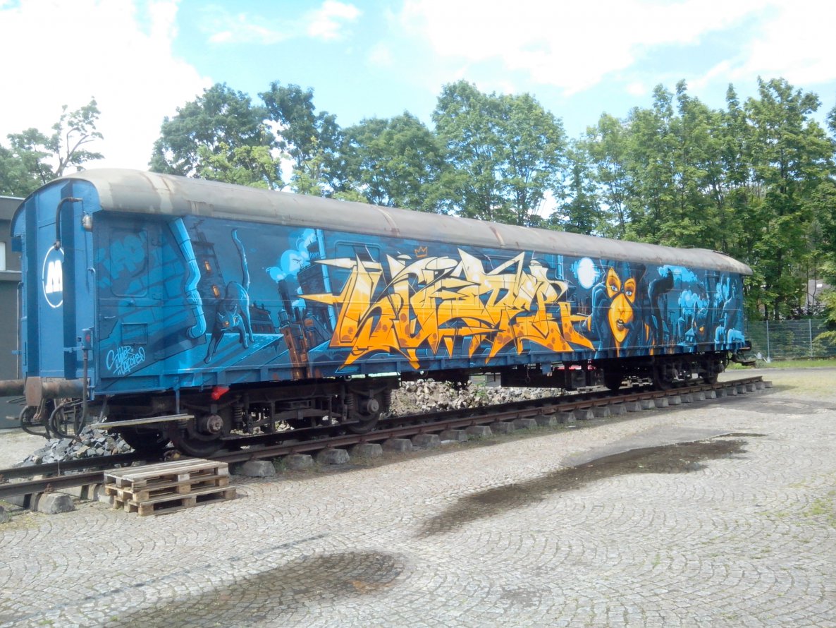 Graffiti Train in Lahr - Photo by strasbourgraffiti
