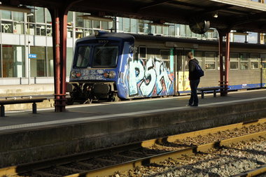 Graffiti Train - Photo by strasbourgraffiti - psk, trains, bombing