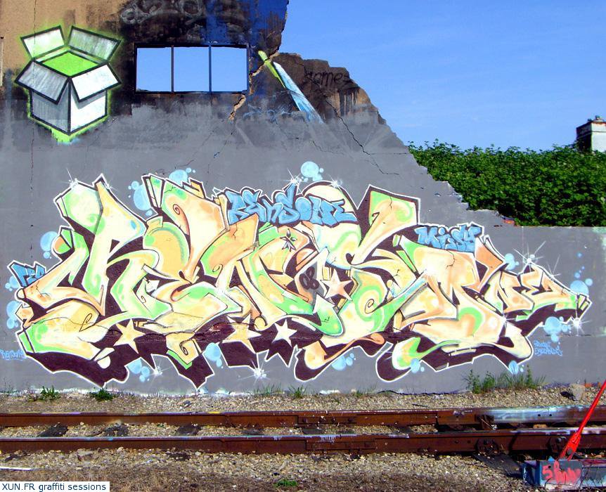 Graffiti Wall - Photo by strasbourgraffiti - Rensone, karton, strasbourg