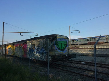 Graffiti Train - Photo by strasbourgraffiti - moolbeat, strasbourg, bombing