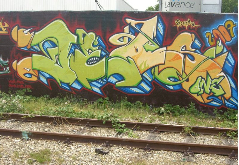 Graffiti Wall - Photo by strasbourgraffiti - Deos, la, smala (2007)