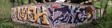 Graffiti Wall - Photo by strasbourgraffiti - Wash, Jones, strasbourg (2014)