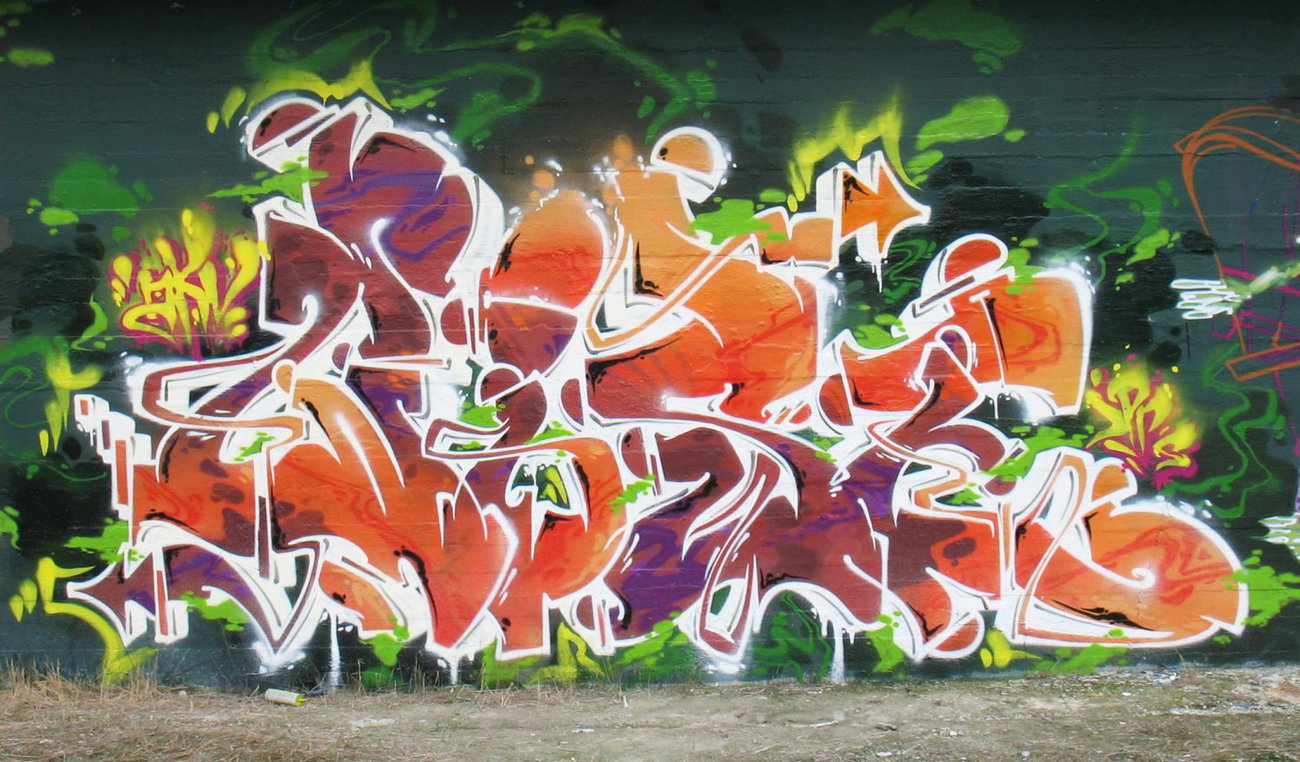 Graffiti Wall - Photo by strasbourgraffiti - Wise, jpps, strasbourg (2013)