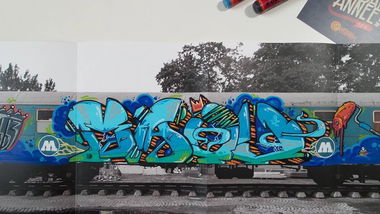 Graffiti Sketch - Photo by strasbourgraffiti - Maou, WRK