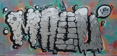 Graffiti Wall - Photo by strasbourgraffiti - Maou, wrk, 1663 (2014)