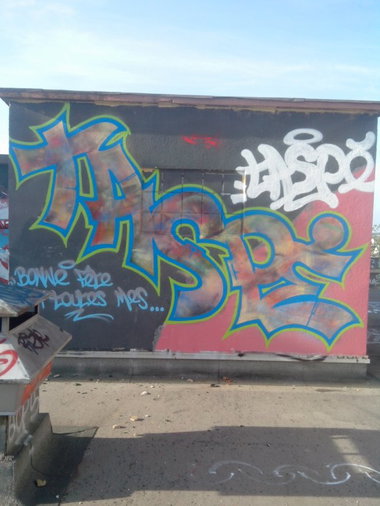Graffiti Wall in Schiltigheim - Photo by strasbourgraffiti - taspé, strasbourg (2014)