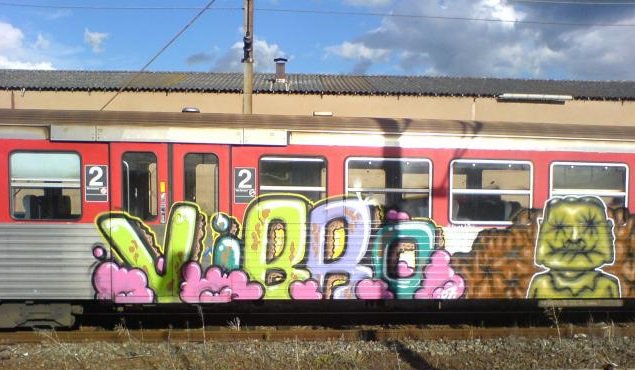 Graffiti Train - Photo by strasbourgraffiti - Vibro, trains