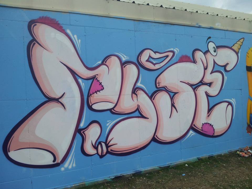Graffiti Wall - Photo by strasbourgraffiti - mysé, tbl, abc (2014)