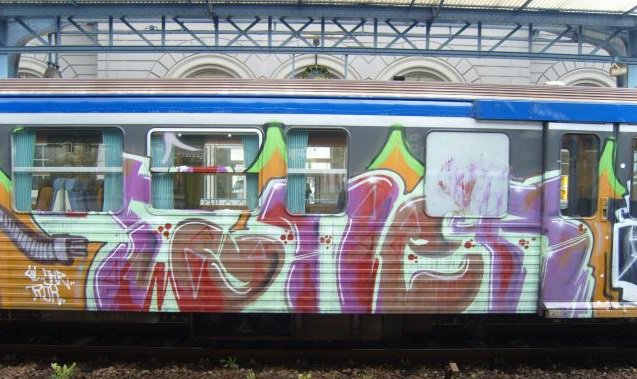 Graffiti Train - Photo by strasbourgraffiti - Toner, trains