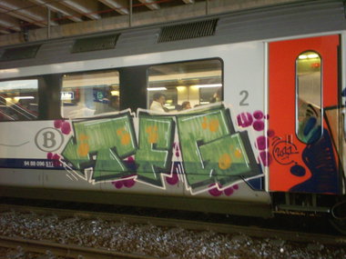 Graffiti Train - Photo by strasbourgraffiti - tfg, trains (2011)