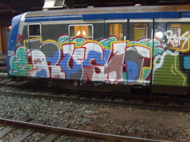 Graffiti Train - Photo by strasbourgraffiti - Rush, oldschool, trains