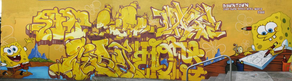 Graffiti Wall - Photo by strasbourgraffiti - downtwon, hoes, wise