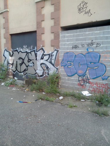 Graffiti Wall in Schiltigheim - Photo by strasbourgraffiti - Mesk1, MMA, Eos (2014)