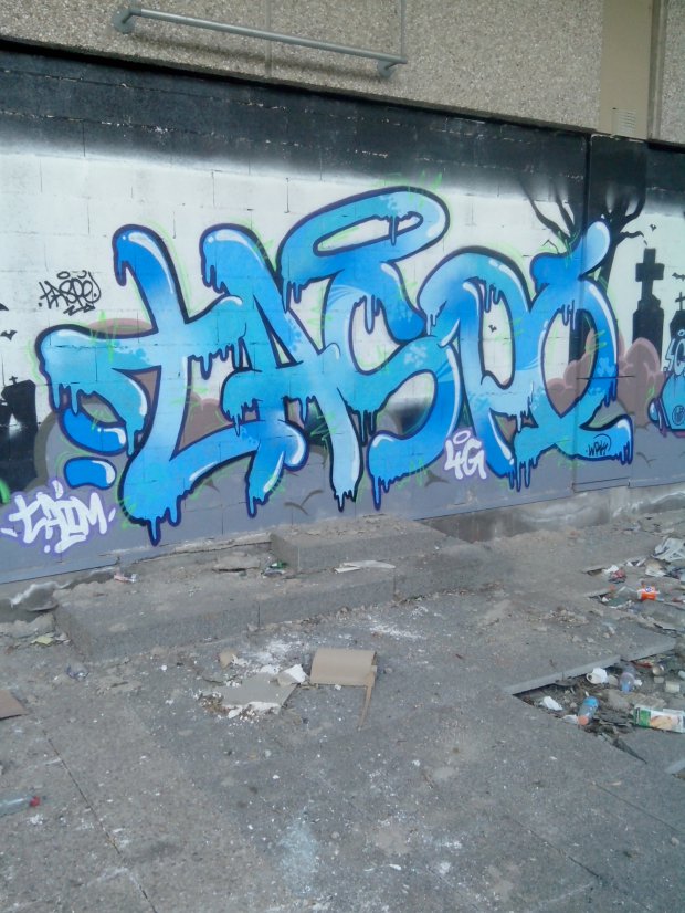 Graffiti Wall in Schiltigheim - Photo by strasbourgraffiti - taspé, 4G (2014)