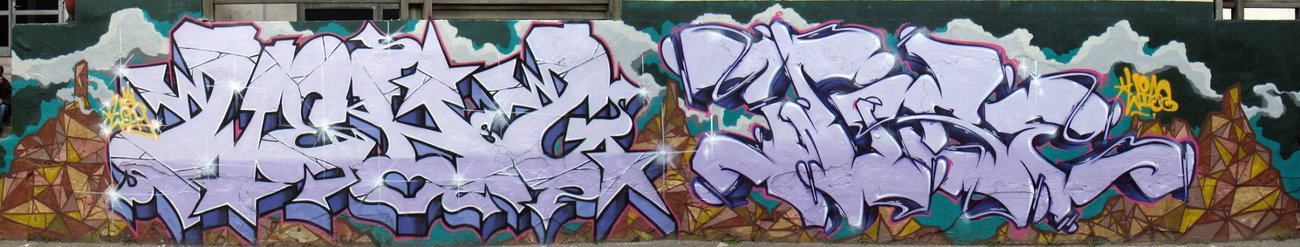Graffiti Wall - Photo by strasbourgraffiti - weng, wise, lzr