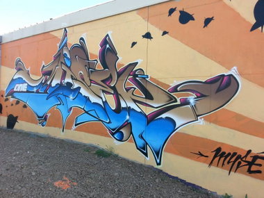 Graffiti Wall - Photo by strasbourgraffiti - mysé, misey, vjs