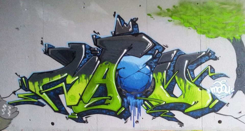 Graffiti Wall - Photo by strasbourgraffiti - maou, wrk, 1663