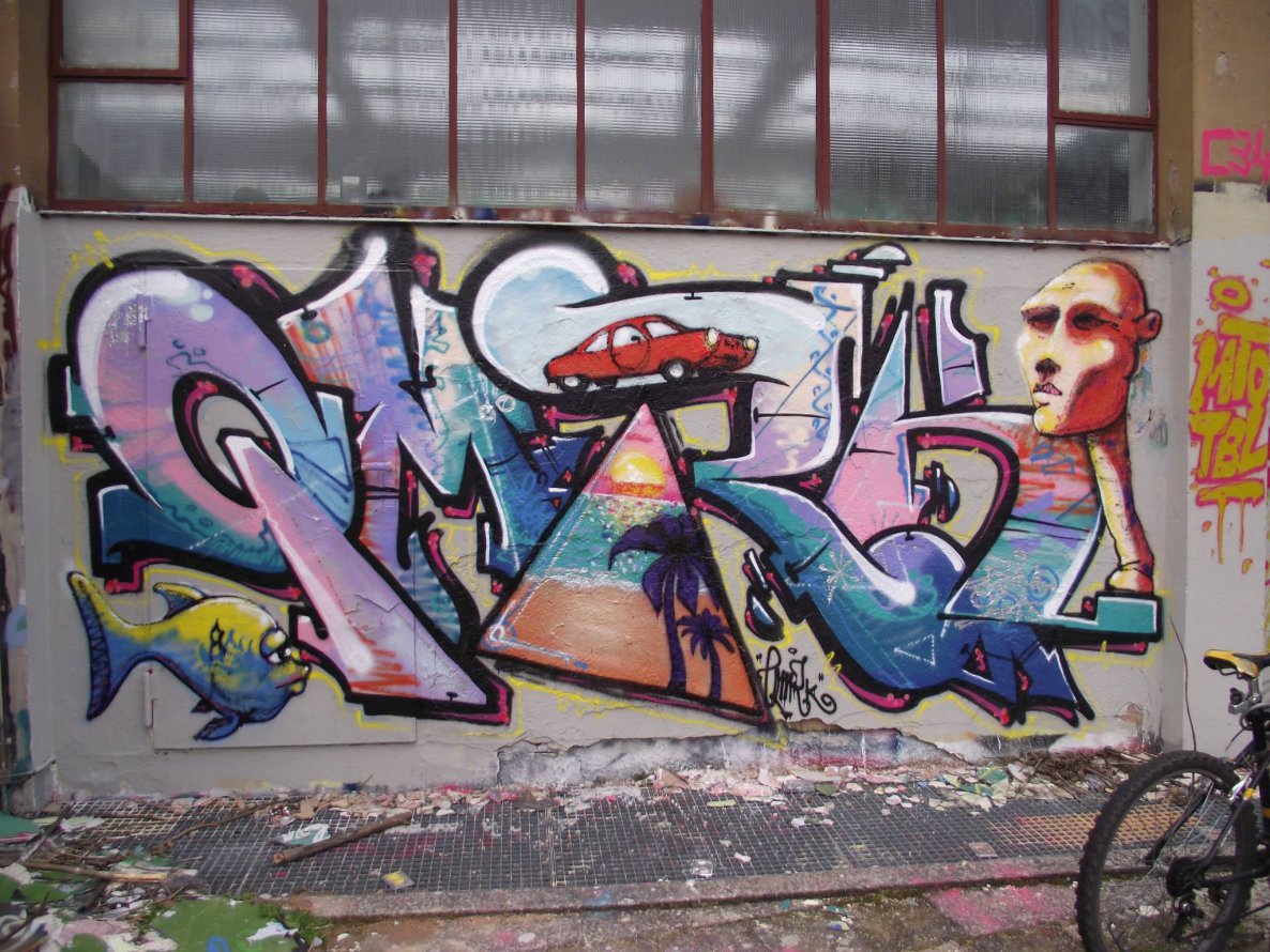 Graffiti Wall - Photo by strasbourgraffiti - qmrk, tbl, mto