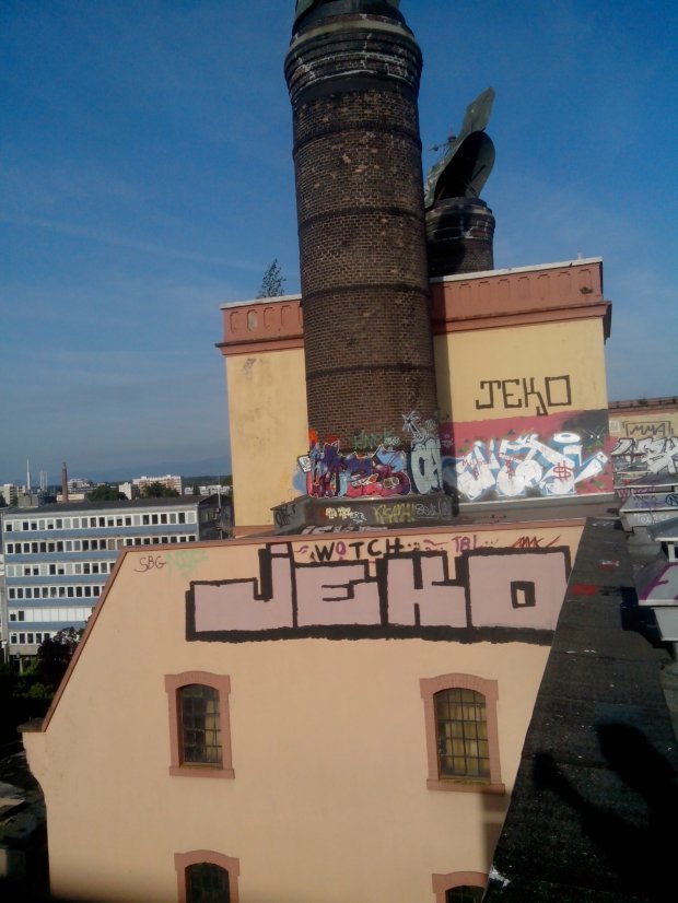 Graffiti Wall - Photo by strasbourgraffiti - jeko, jones, rooftop (2014)