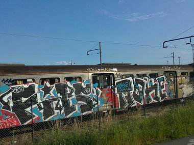 Graffiti Wall - Photo by strasbourgraffiti - Fils, Moke, ACP (2010)