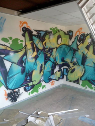 Graffiti Wall in Schiltigheim - Photo by strasbourgraffiti - Witsh, tbl (2014)
