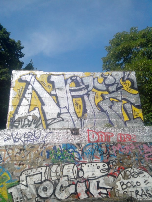 Graffiti Wall in Strasbourg - Photo by strasbourgraffiti - Nocif, Bak, Sbg (2014)