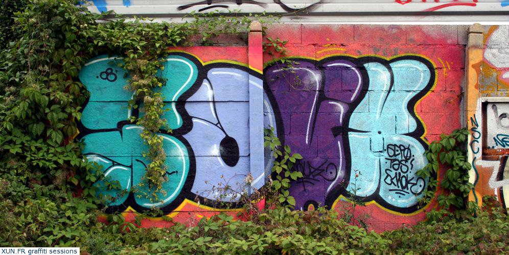 Graffiti Wall in Strasbourg - Photo by strasbourgraffiti - Woux, 7crew (2008)