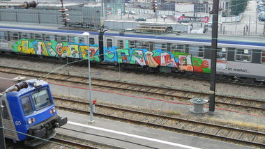 Graffiti Train - Photo by strasbourgraffiti - LZR