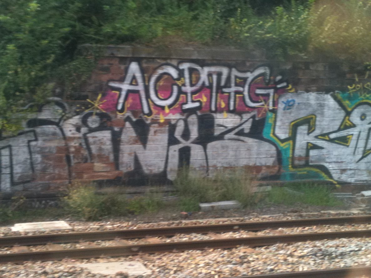 Graffiti Bombing in Strasbourg - Photo by strasbourgraffiti - acp, tfg, inxs
