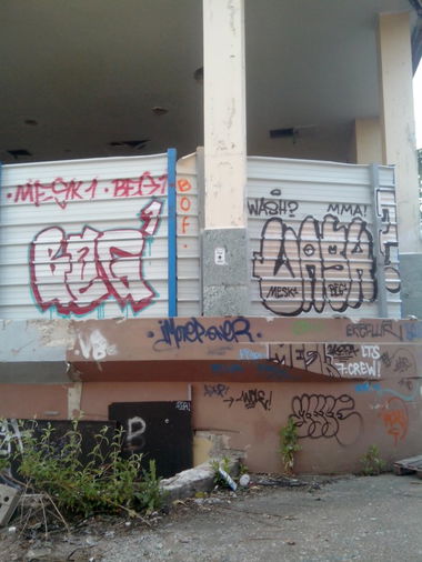 Graffiti Wall in Schiltigheim - Photo by strasbourgraffiti - beg1, Wash, MMA (2014)